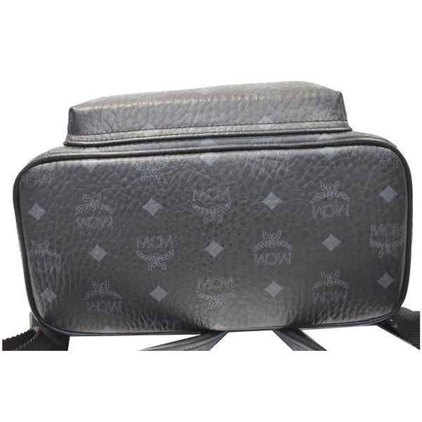 MCM Stark Classic Small Visetos Canvas Backpack Bag Black