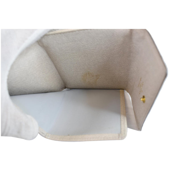 LOUIS VUITTON Monogram Dentelle Elise Wallet Silver