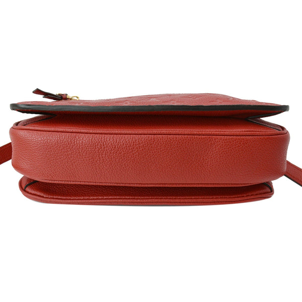 LOUIS VUITTON Metis Pochette Empreinte Leather Crossbody Bag Red