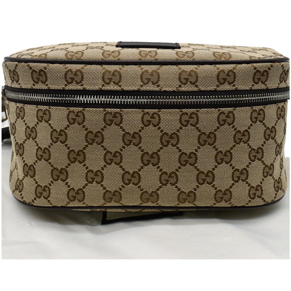 GUCCI Waist Pouch GG Canvas Belt Bag Beige 630915