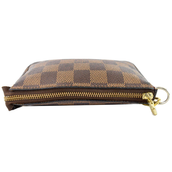 Louis Vuitton Mini Pochette Pouch Brown zip preview