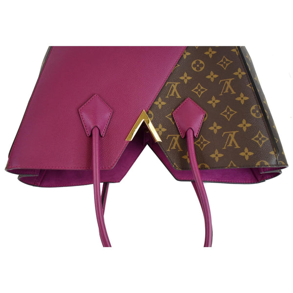 LOUIS VUITTON Kimono Monogram Calfskin Tote Bag Brown/Magenta