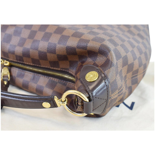 Louis Vuitton Duomo Hobo Damier Ebene Hobo Bag Brown - corner focused