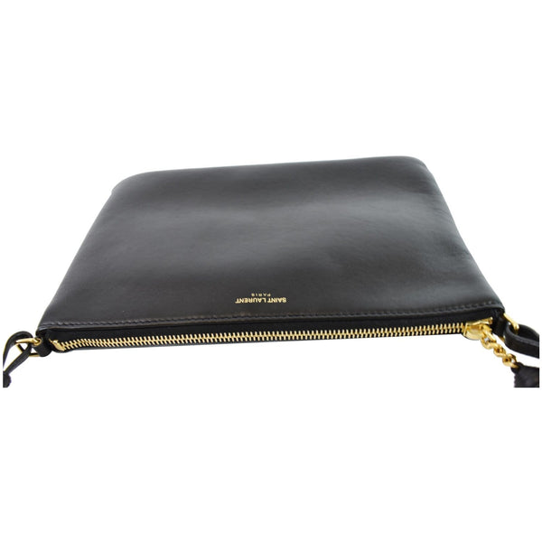 YVES SAINT LAURENT Teen Monogram Calfskin Leather Crossbody Bag Black