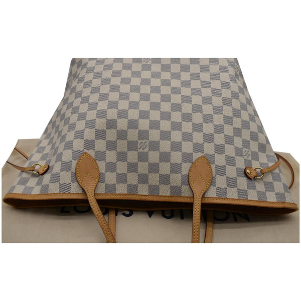 Louis Vuitton Neverfull MM Damier Azur Tote Bag - check skin