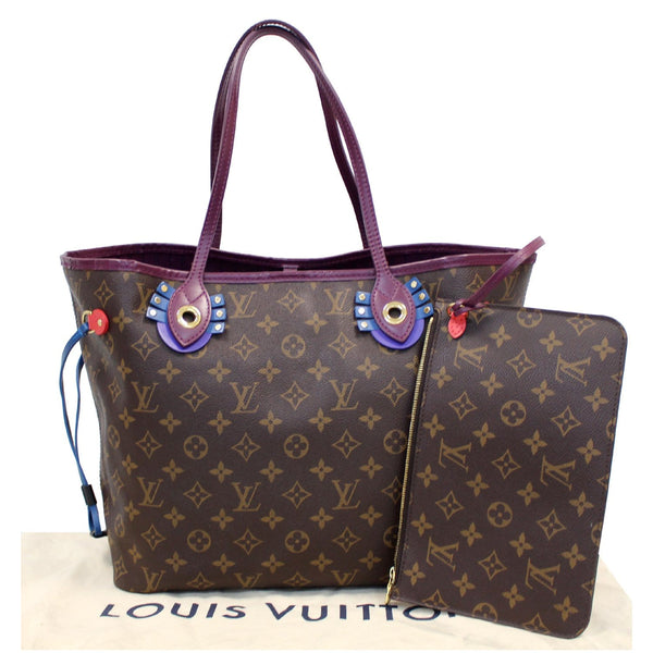 full view lv Neverfull MM Tote Monogram Canvas Handbag