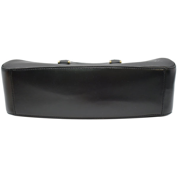 LOUIS VUITTON Jasmine Epi Leather Satchel Bag Black