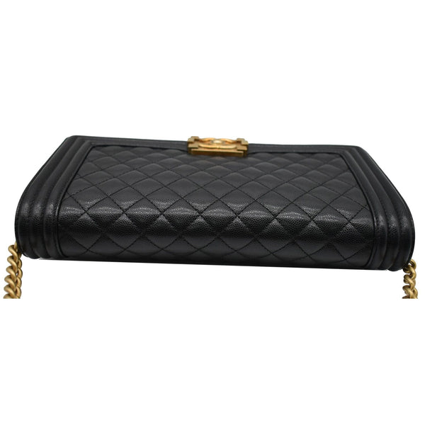 Chanel Medium Boy Flap Caviar Leather Shoulder Bag - DDH