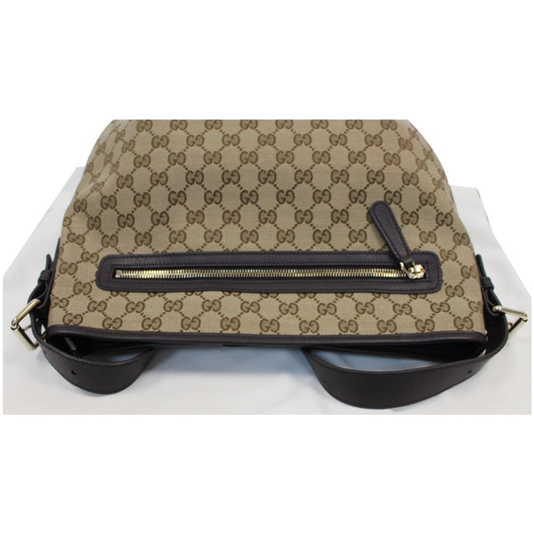 GUCCI GG Plus Monogram Canvas Messenger Shoulder Bag Beige 388930