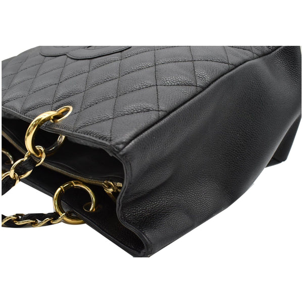 CHANEL Grand Shopping GST Caviar Leather Tote Bag Black