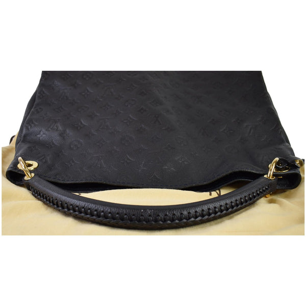 LOUIS VUITTON Artsy MM Empreinte Leather Shoulder Bag Black