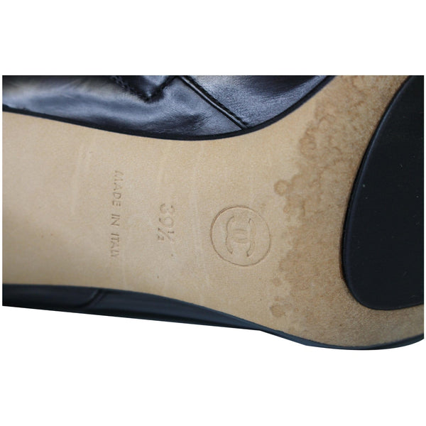 Chanel Ankle Leather Zip Boots Black - made in Italy