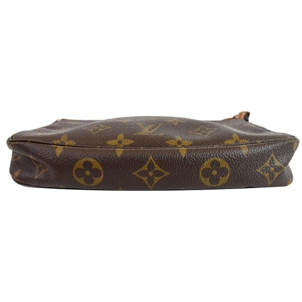 Louis Vuitton Pochette Monogram Canvas Pouch Brown - bottom corner