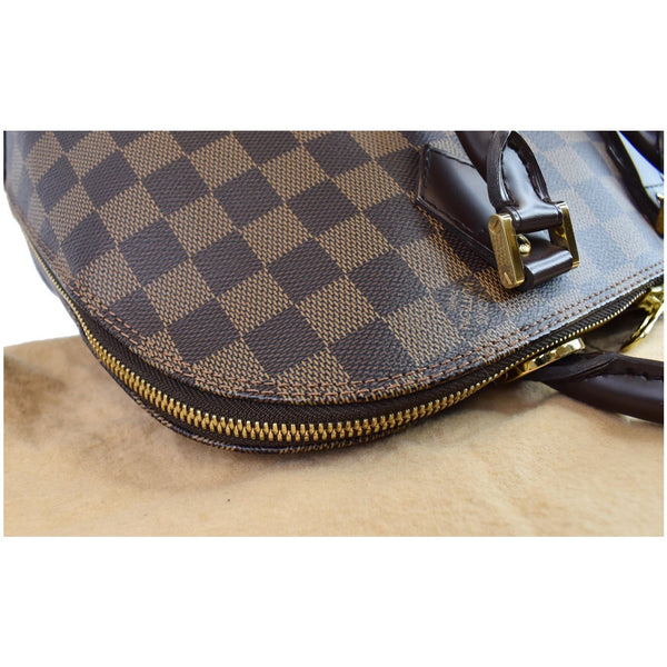 LOUIS VUITTON Alma PM Damier Ebene Satchel Bag Brown