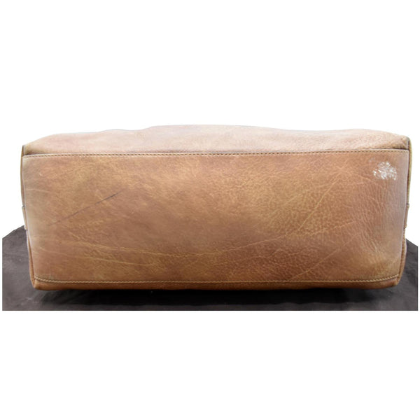 GUCCI Miss GG Pebbled Leather Hobo Bag Brown 323676