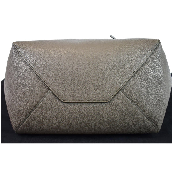 CELINE Small Cabas Phantom Grained Calfskin Leather Tote Bag Taupe