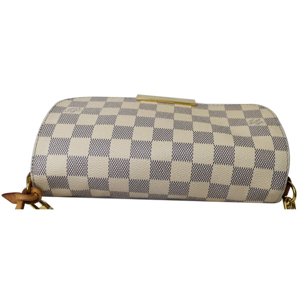 Louis Vuitton Favorite PM Damier Azur Crossbody Bag - top fornt view