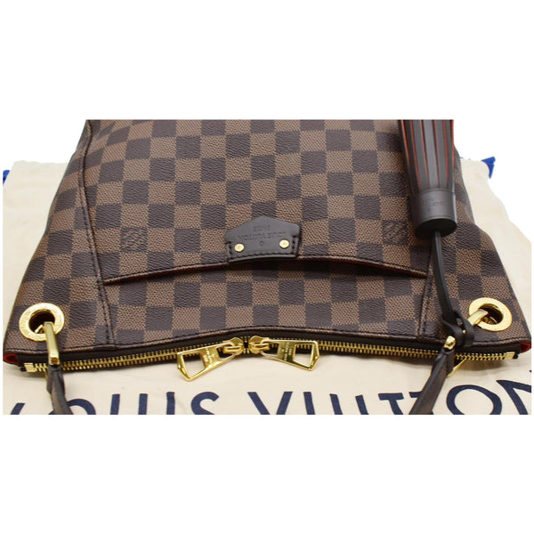LOUIS VUITTON South Bank Besace Damier Ebene Crossbody Bag Brown