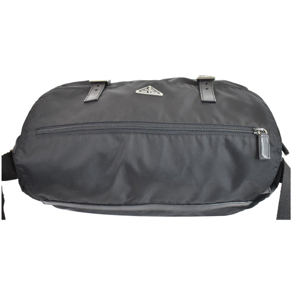 PRADA Vela Nylon Messenger Bag Black