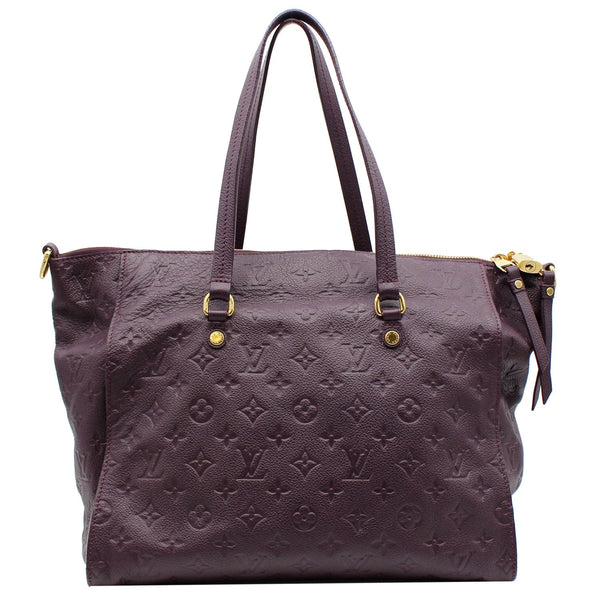 LOUIS VUITTON Lumineuse PM Monogram Empreinte Leather Shoulder Bag Plum