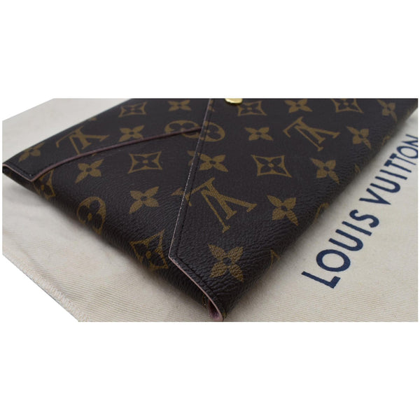 LOUIS VUITTON Kirigami Pochette Large Monogram Canvas Clutch Brown