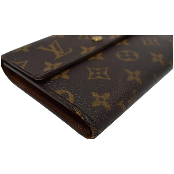 LOUIS VUITTON Porte-Tresor Etui Papiers Monogram Canvas Wallet Brown