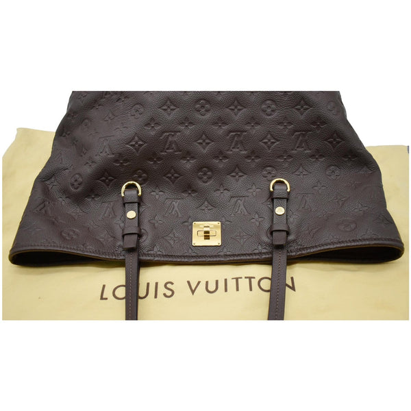 LOUIS VUITTON Citadine Monogram Empreinte Leather Shoulder Bag Plum