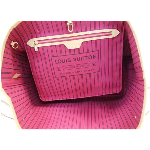 Louis Vuitton Neverfull GM Monogram Canvas Bag interior