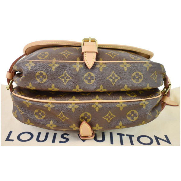 LOUIS VUITTON Saumur 30 Monogram Canvas Shoulder Bag Brown
