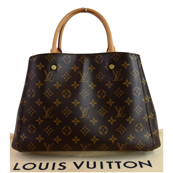 LOUIS VUITTON Montaigne MM Monogram Canvas Shoulder Bag Brown