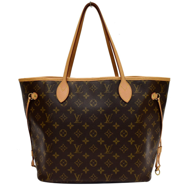 LOUIS VUITTON Neverfull MM V Grenade Monogram Canvas Shoulder Bag Brown
