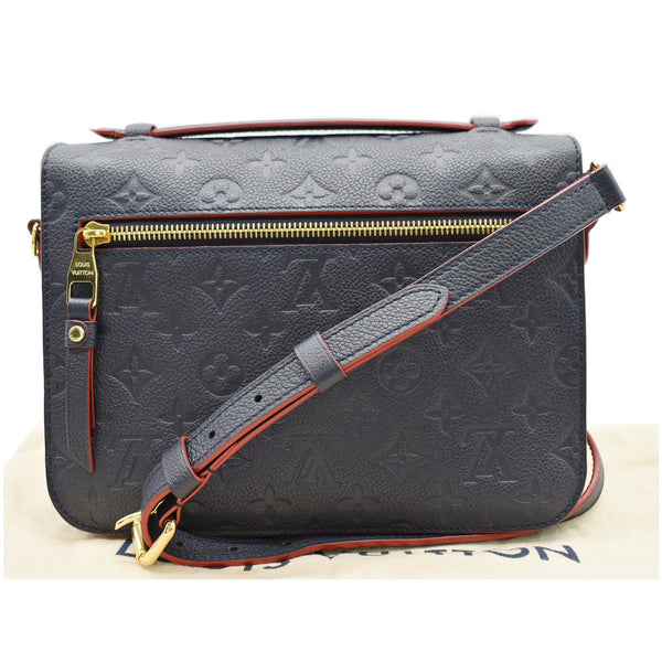 LOUIS VUITTON Metis Pochette Empreinte Leather Crossbody Bag Navy Blue