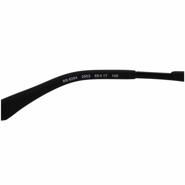 Ray-Ban RX6284-2503 55mm Matte Black Frame Eyeglasses Demo Lens