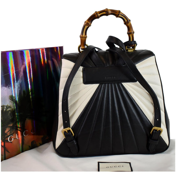 GUCCI Queen Margaret Quilted Leather Bee Backpack Bag Multi 476664
