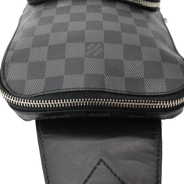 LOUIS VUITTON Avenue Sling Damier Graphite Crossbody Bag Black