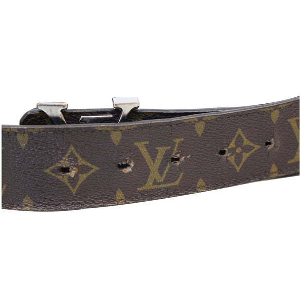 Louis Vuitton LV Initiales Monogram Canvas Belt holes