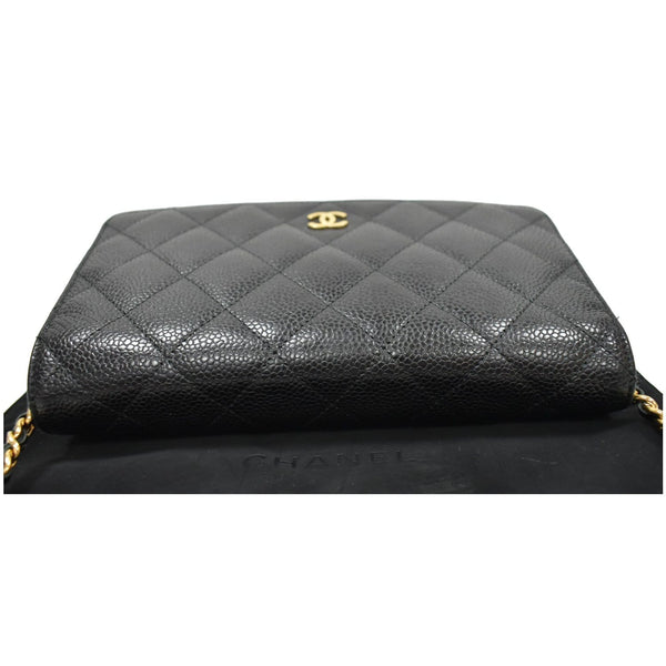 CHANEL Wallet on Chain WOC Caviar Leather Crossbody Bag Black