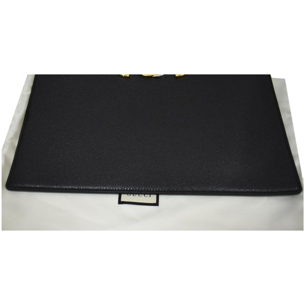 Gucci Zumi Leather Pouch Black - preowned designer clutch