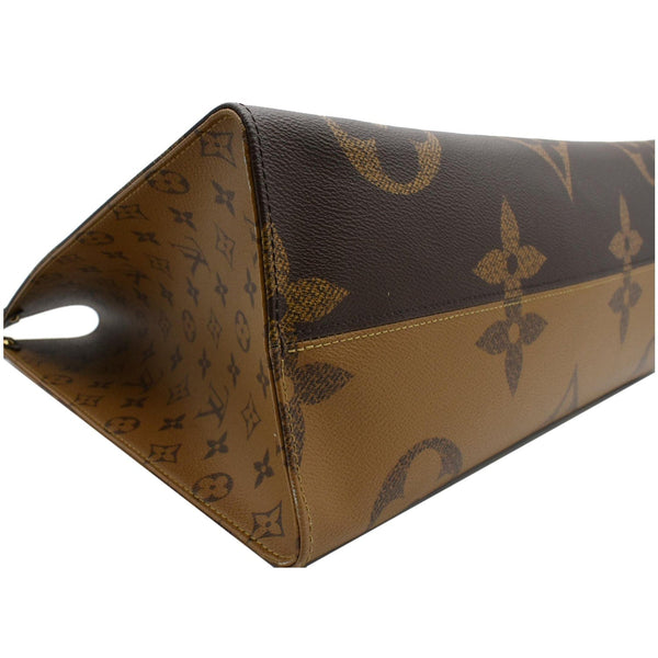 LOUIS VUITTON Onthego GM Giant Monogram Canvas Tote Shoulder Bag Brown