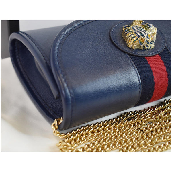 Gucci Rajah Mini Leather Chain Bag corner