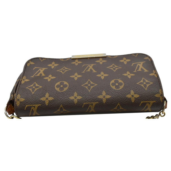 LOUIS VUITTON Favorite PM Monogram Canvas Clutch Bag Brown