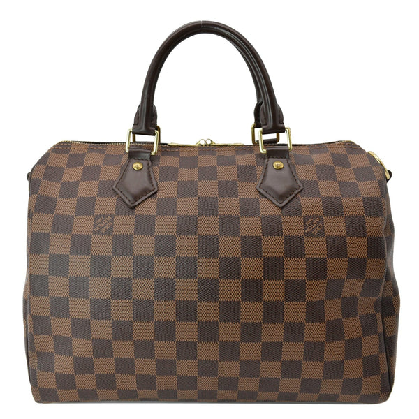 LOUIS VUITTON Speedy 30 Damier Ebene Satchel Bag Brown - Hot Deals
