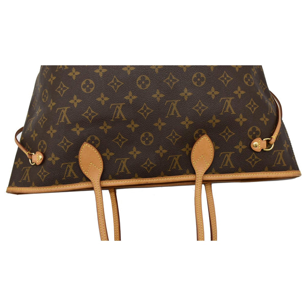 LOUIS VUITTON Neverfull MM Monogram Canvas Shoulder Bag Brown