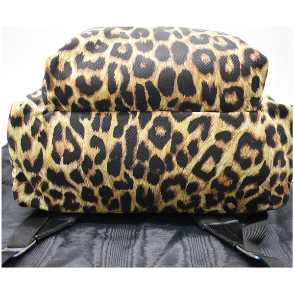 Celine Leopard Medium Print Canvas Backpack Bag - DDH