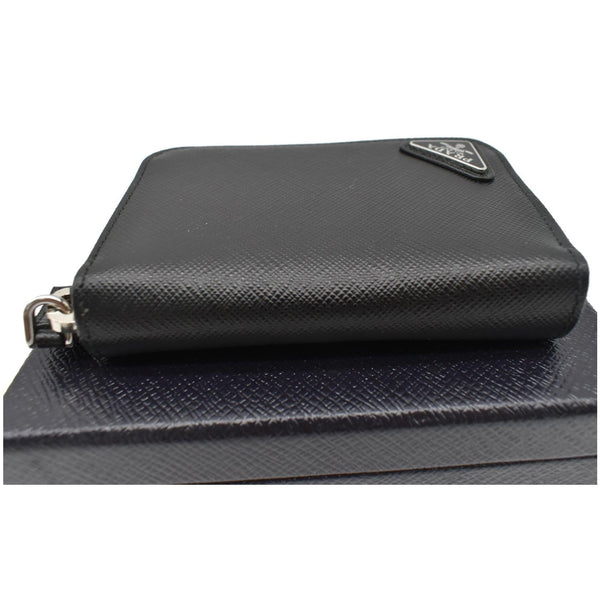 PRADA Saffiano Leather Card Holder Black