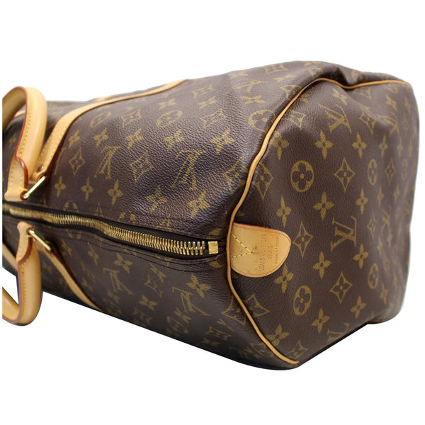 Louis Vuitton Keepall 55 Monogram Canvas Tour Bag seams