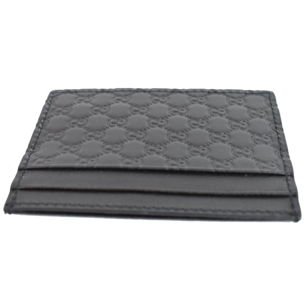 GUCCI Microguccissima Card Case Black 476010