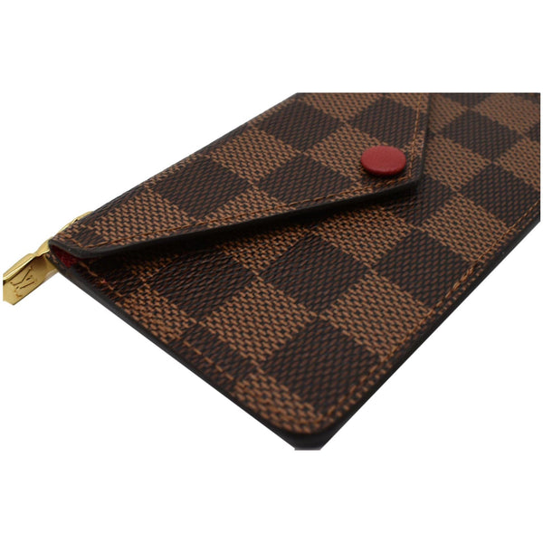 LOUIS VUITTON Damier Ebene Recto Verso Card Holder Brown