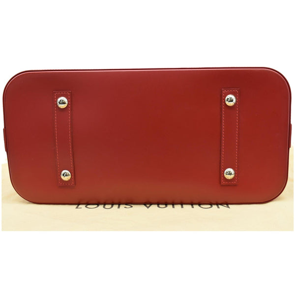 LOUIS VUITTON Alma GM Epi Leather Satchel Bag Red