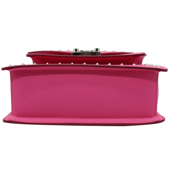 MCM Patricia Studded Leather Satchel Bag Pink